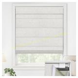LazBlinds No Drill Roman Shades 36x64 Natural