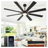 72-Inch Ceiling Fan with Lights, DC motor