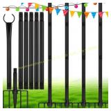 Suchtale 4 Pack 8.5FT Light Poles, Black