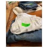 Size 12 jeans & L white shirt