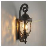 Black Exterior Wall Sconces, 28" H Lights