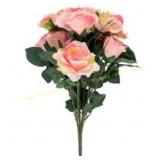 Nearly Natural 14-in Rose Bush (Set of 6)