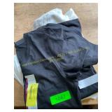 Black s tshirt & S white dress shirt