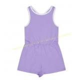 Wonder Nation Girls Cross Back Romper, L