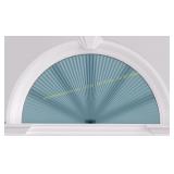 Myshade Arch Window Shades 72x36 Blue