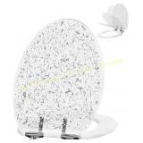 Angol Shiold Elongated Glitter Toilet Seat