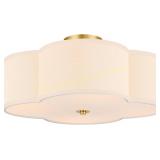 VONLUCE 4-Light Semi-Flush Ceiling Light, Gold