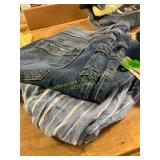Size 12 jeans & M striped pants