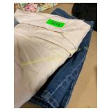 Beige midi dress & size 18 denim shorts