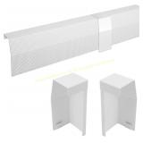 5ft Steel Baseboard Heater Cover, White