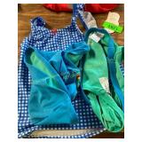 L plade swimsuit top & L blue two piece