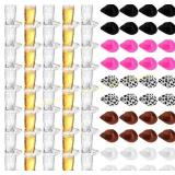 Sumind Western Party Hats & Boot Shot Glasses