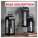 Better Homes & Gardens Black Metal Lantern 18" 3pk