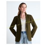 S Scoop Linen Blend Blazer Women