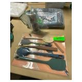 ChefAide 5-Piece Silicone Spatula Set and a pepper