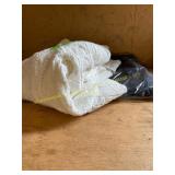 1X knit capri & XL white knit sweater
