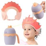 FUNUPUP Baby Shower Cap, Adjustable Pink Crown