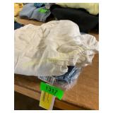 Size 6 barrel jeans & S white blouse