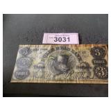 3 dollar paper money