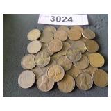 Bag of higher grade Wheat pennies