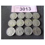 12 buffalo nickels
