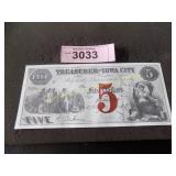 Iowa city paper bill