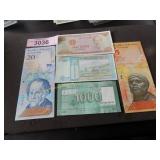 Foreign paper money