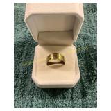 Mens Size 9 Gold Wedding Band