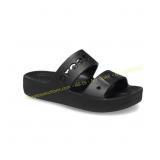 Crocs Adult W7 Baya Platform Slide Sandal