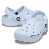 White Size 12 Crocs Baya Kids Clogs