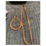 Vintage Gold Nugget Necklace + Bracelet Set