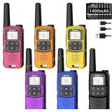 Rivins F22 Rechargeable Walkie Talkies, 6 Pack