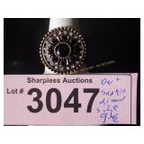 Simulated sapphire and diamond ring  Size 9 ï¿½..