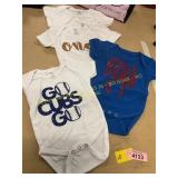 5ct Assorted Baby Onsies