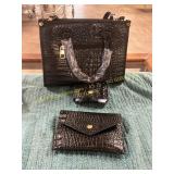 Gen. Alligator Shoulder Bag, Wallet Set