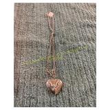 18in Gothic Heart Pendant Necklace