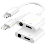 Apple MFi 2-in-1 Lightning to 3.5mm Adapter