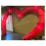 Large Inflatable Light Up Heart Arch