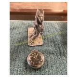 Pocket Watch + Pewter Horse + Rider