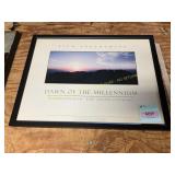 Framed Dawn of the Millennium
