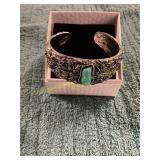 Vintage Silver Turquoise Cuff Bracelet