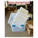 IRIS 35 Qt Plastic Organizer 4pk, Sterilite 70qt