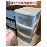 Sterilite 3 drawer cart & Iris 3 drawer tower