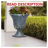 Southern Patio Winston 16" Planter, Black