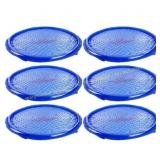 6ct Solar Sun Rings UV Pool Cover, Blue,