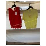 2ct medium tank top and sweater top