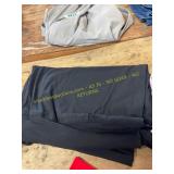 Athletic pants, red v neck, dress, xxl