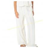 Pink Stripe Beach Pant S, yellow puff jacket M