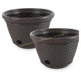 Suncast 100ft Resin Wicker Hose Holder One Only