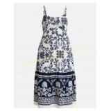 L Time and Tru Tie Front Midi Dress